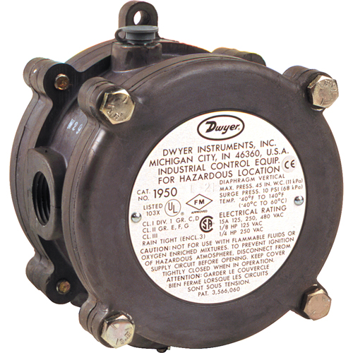 Explosion Proof Pressure Switch Helyx Safety & Industrial Supplies