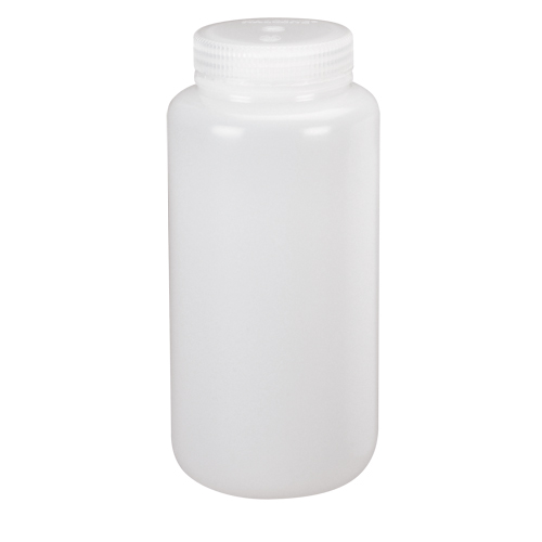 Wide-Mouth Bottles, Round, 8 oz., Plastic Helyx Safety & Industrial Supplies