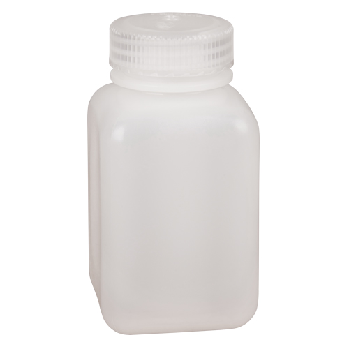 Easy-Grip Space-Saver Bottles, Square, 8 oz., Plastic Helyx Safety & Industrial Supplies