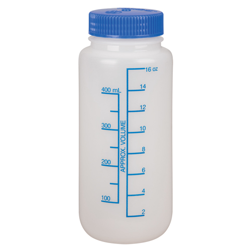 Bouteilles &agrave; large ouverture, Ronde, 16 oz, Plastique Helyx Safety & Industrial Supplies
