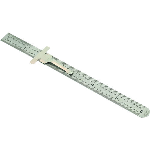 R&egrave;gle de poche, 6" lo, Acier, Graduations de 1/64" (1 mm) Helyx Safety & Industrial Supplies