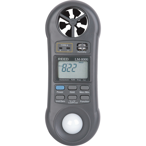 Thermo-an&eacute;mom&egrave;tres, Sans enregistrement des donn&eacute;es, Gamme de v&eacute;locit&eacute; d'air de 0,2 - 30,0 m/sec Helyx Safety & Industrial Supplies