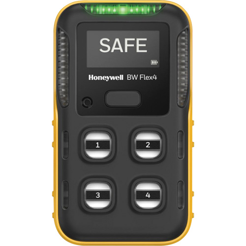 BW Flex Gas Detector, 4 Gas, LEL - H2S - O2 - SO2 Helyx Safety & Industrial Supplies