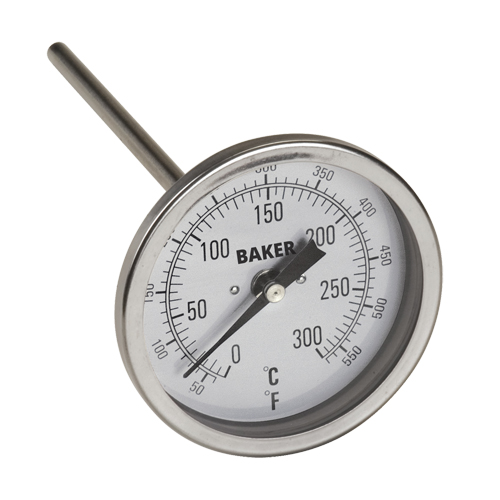 Thermom&egrave;tres bilames, Contact, Analogique, 50-550°F (0-260°C) Helyx Safety & Industrial Supplies
