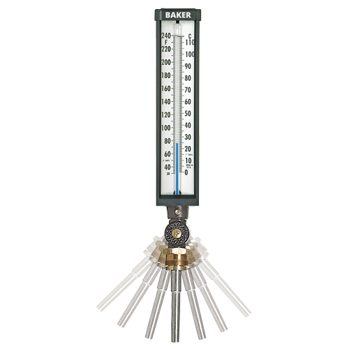 Variable Angle Industrial Thermometers, Contact, Analogue, 30-300 °F (0-149 °C) Helyx Safety & Industrial Supplies
