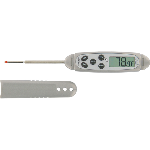 Thermom&egrave;tre &agrave; tige &agrave; l'&eacute;preuve de l'eau, Contact, Num&eacute;rique, -40,0-450,0°F (-40,0-230,0°C) Helyx Safety & Industrial Supplies