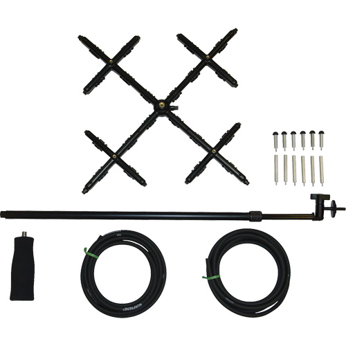 Ensemble de matrices de v&eacute;locit&eacute; en 16 points a/manche t&eacute;lescopique pour balom&egrave;tre Helyx Safety & Industrial Supplies