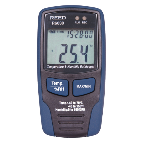 Enregistreurs de donn&eacute;es temp&eacute;rature/humidit&eacute;, 40°C &agrave; 70°C (-40°F &agrave; 158°F) Helyx Safety & Industrial Supplies