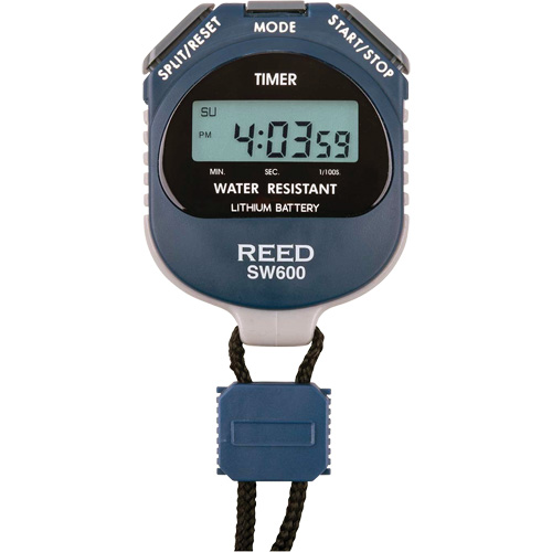 REED SW600 Stopwatch, Digital, Water Resistant Helyx Safety & Industrial Supplies