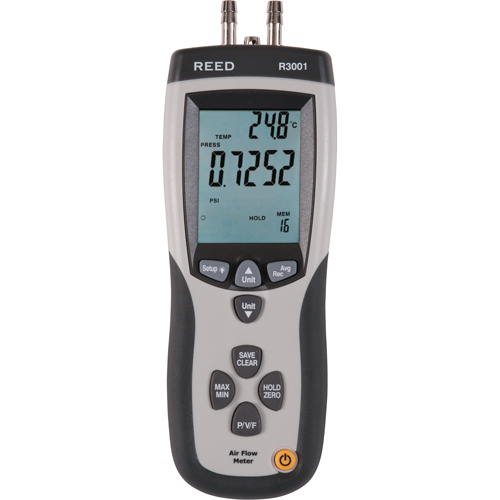 Micromanometer with Calibration Certificate, Digital, 0 - 0.752 PSI Helyx Safety & Industrial Supplies