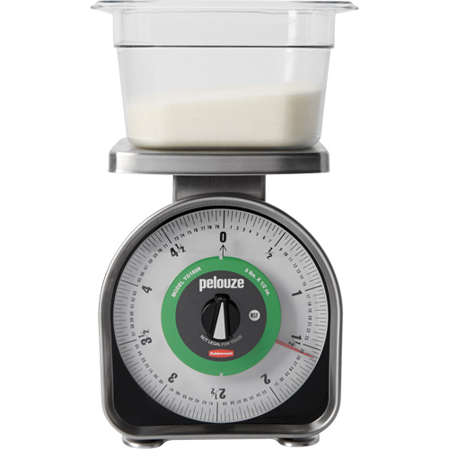 Pelouze Mechanical Portion Control Scale, 5 lbs. / 2.3 kg Cap., 10 g / 0.5 oz. Graduations Helyx Safety & Industrial Supplies