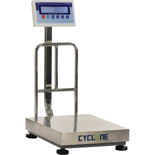Balance &agrave; plateforme et d'&eacute;tabli Cyclone 150, Capacit&eacute; de 300 lb / 150 kg, 15-3/4" lo x 19-7/10" la Helyx Safety & Industrial Supplies