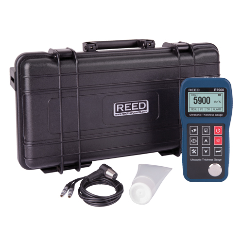 Ultrasonic Thickness Gauge, Digital Display, Ultrasound, 0.03" - 15.7" (0.65 mm - 400 mm) Range Helyx Safety & Industrial Supplies
