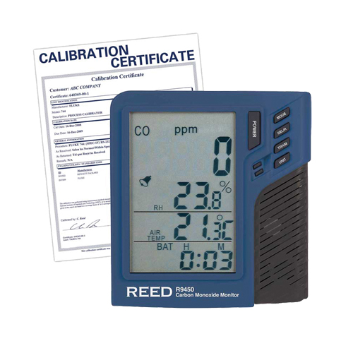 Compteur de monoxyde de carbone avec temp&eacute;rature et humidit&eacute; avec certificat de calibration Helyx Safety & Industrial Supplies
