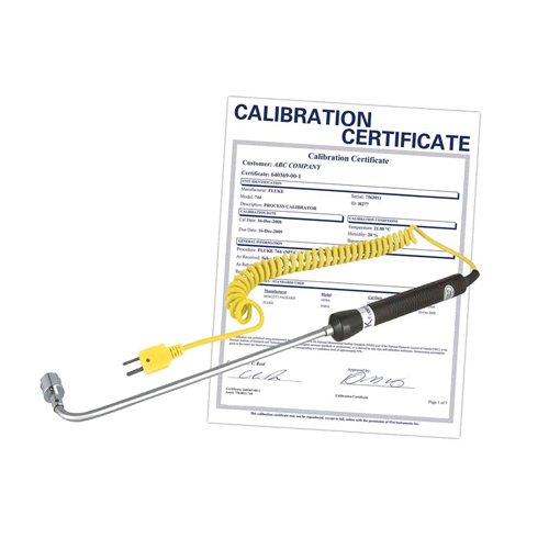 Sonde thermocouple de surface &agrave; angle droit avec certificat de calibration, 500 °C (932°F) Temp. max. Helyx Safety & Industrial Supplies