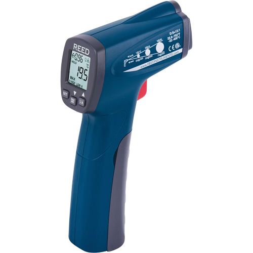 Thermom&egrave;tre &agrave; infrarouge, -25,6°- 752° F ( -32° - 400° C ), 12:1, &eacute;missivit&eacute; Ajustable Helyx Safety & Industrial Supplies