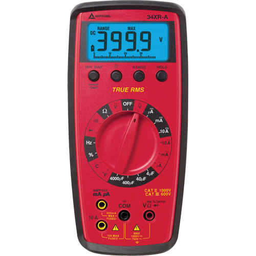 Multim&egrave;tre num&eacute;rique 34XR-A, Tension c.a./c.c., Courant c.a./c.c. Helyx Safety & Industrial Supplies