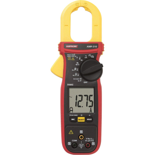 Multim&egrave;tre &agrave; pince TRMS pour entretien de moteur AMP-310, Tension c.a./c.c., Courant c.a. Helyx Safety & Industrial Supplies