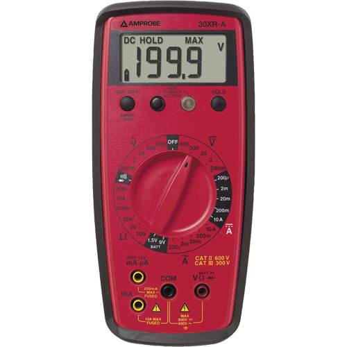 Multim&egrave;tre num&eacute;rique 30XR-A, Tension c.a./c.c., Courant c.a./c.c. Helyx Safety & Industrial Supplies