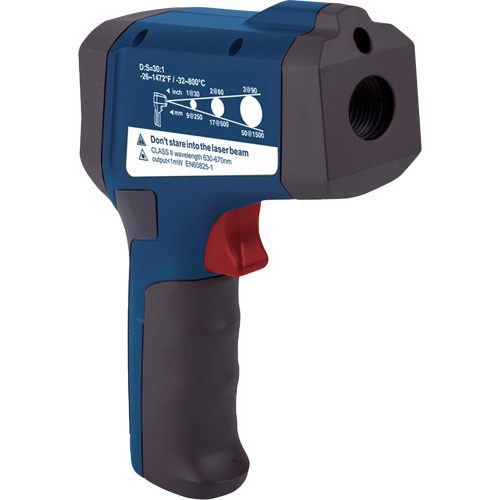 Thermom&egrave;tre &agrave; infrarouge professionnel, -26 - 1472° F ( -32 - 800° C ), 30:1, &eacute;missivit&eacute; Ajustable Helyx Safety & Industrial Supplies