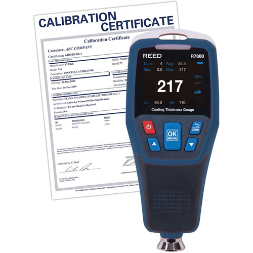 Coating Thickness Gauge with Calibration Certificate Helyx Safety & Industrial Supplies