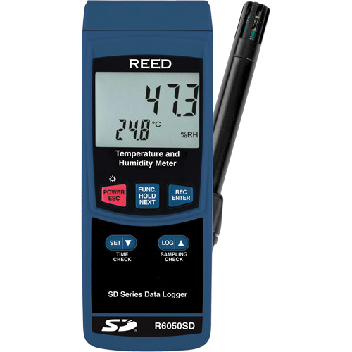 Data Logging Thermo-Hygrometer, 5% - 95% RH, 32° - 122° F ( 0° - 50°C ) Helyx Safety & Industrial Supplies