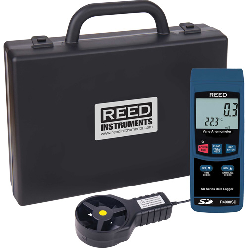 Thermo-Anemometer, Data Logging, 0.4 - 30 m/sec Air Velocity Range Helyx Safety & Industrial Supplies