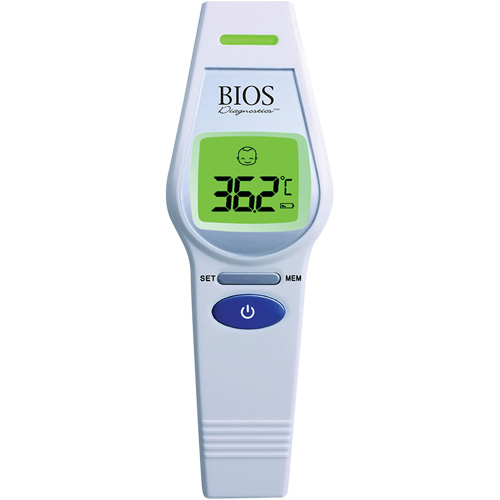 Thermom&egrave;tre frontal sans contact, 0°C - 100.0°C (32,0°F - 212,0°F), &eacute;missivit&eacute; Fixe Helyx Safety & Industrial Supplies