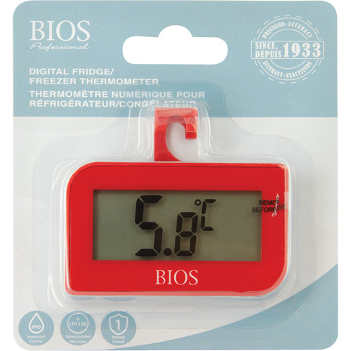 Fridge/Freezer Thermometer, Non-Contact, Digital, -4-122°F (-20-50°C) Helyx Safety & Industrial Supplies