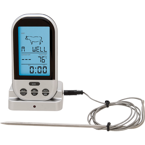 Thermom&egrave;tre &agrave; viande et &agrave; volaille sans fil, Contact, Num&eacute;rique, 32-482°F (0-250°C) Helyx Safety & Industrial Supplies