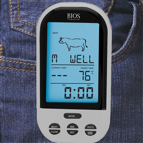 Thermom&egrave;tre &agrave; viande et &agrave; volaille sans fil, Contact, Num&eacute;rique, 32-482°F (0-250°C) Helyx Safety & Industrial Supplies