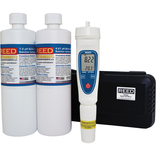 Trousse de pH-m&egrave;tre et de solution tampon Helyx Safety & Industrial Supplies
