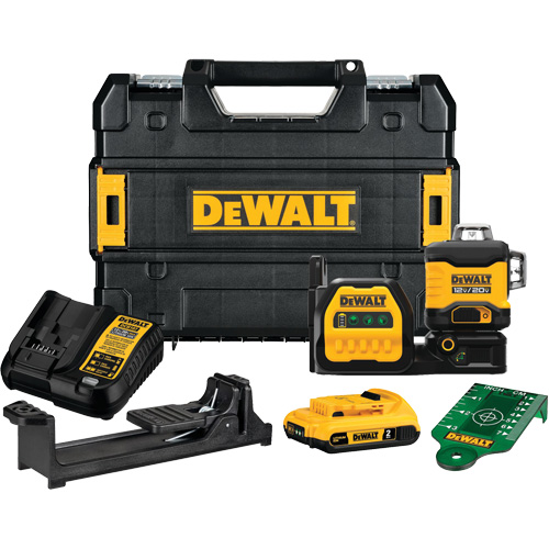 Trousse de laser vert sans fil 20 V Max* 3x360 Helyx Safety & Industrial Supplies