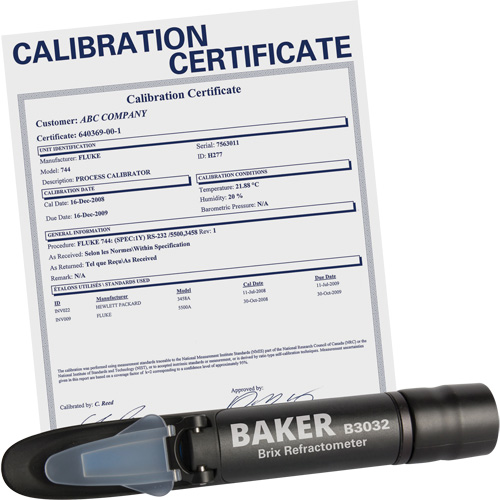 Refractometer with ISO Certificate, Analogue (Sight Glass), Br Helyx Safety & Industrial Supplies