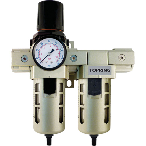 Airflo 400 Filter, Regulator & Coalescing Filter, 1/2" NPT, 150 PSI, 1.5 fl. Oz. Capacity Helyx Safety & Industrial Supplies