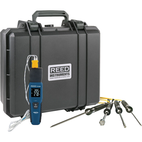 Thermom&egrave;tre &agrave; thermocouple de s&eacute;rie intelligente R1640 avec sondes de type K, Contact, Num&eacute;rique, 32-122°F (0-50°C) Helyx Safety & Industrial Supplies