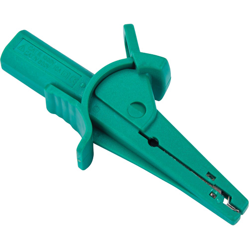 Pince crocodile verte pour le v&eacute;rificateur disolement haute tension R5002 Helyx Safety & Industrial Supplies
