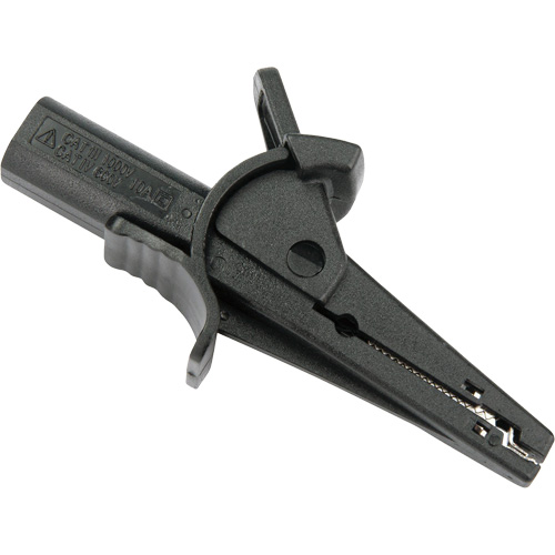 Pince crocodile noire pour le v&eacute;rificateur disolement haute tension R5002 Helyx Safety & Industrial Supplies