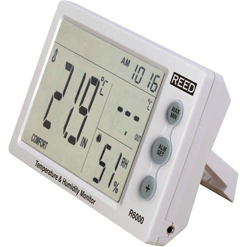 Moniteur de temp&eacute;rature et humidit&eacute;, 20% - 95% HR Helyx Safety & Industrial Supplies