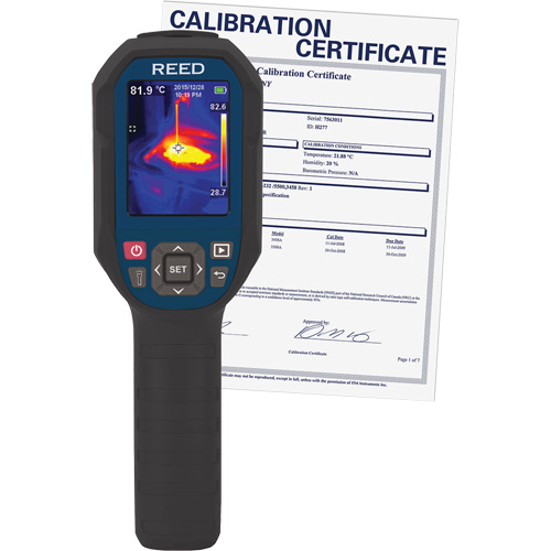 Cam&eacute;ra thermique avec certificat d'&eacute;talonnage, 160 x 120 pixels, 14° - 752°C (-10° - 400°F), 50 mK Helyx Safety & Industrial Supplies