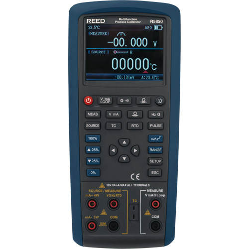 Multifunction Process Calibrator, Without Data Logging, Portable, 5 Processes Helyx Safety & Industrial Supplies