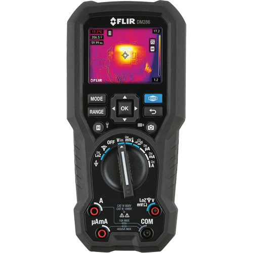 DM286 Industrial Imaging Multimeter, AC/DC Voltage, AC/DC Current Helyx Safety & Industrial Supplies