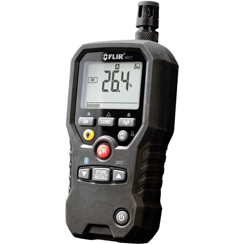 Humidim&egrave;tre 5-en-1 MR77 avec METERLINK, Gamme d'humidit&eacute; 0 - 99%, Gamme de temp&eacute;rature -4°- 392° F ( -20° - 200° C ) Helyx Safety & Industrial Supplies