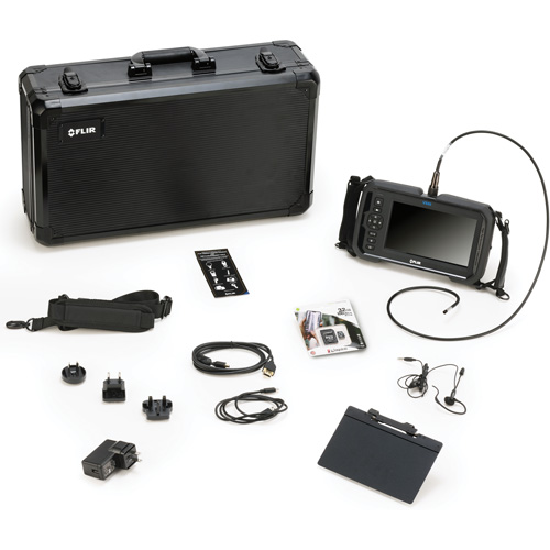 Ensemble de vid&eacute;oscope avec longue sonde de cam&eacute;ra HD 5,5 mm × 1 m, 7" Affichage, 1024 x 600 pixels Helyx Safety & Industrial Supplies