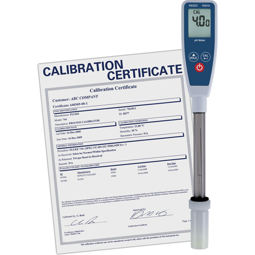 Long Stem pH Meter with Traceable Certificate Helyx Safety & Industrial Supplies