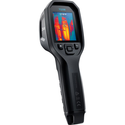 TG298 30:1 High Temperature Spot IR Thermal Imaging Camera with Bullseye Laser, 320 x 240 pixels, -25° - 1080°C (-130° - 1976°F), <70 mK Helyx Safety & Industrial Supplies
