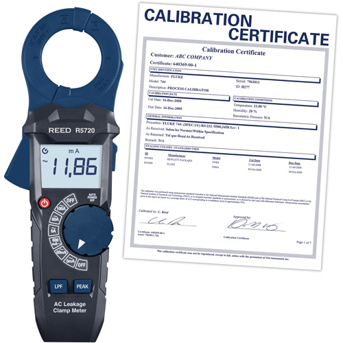 AC Leakage Clamp Meter with Calibration Certificate Helyx Safety & Industrial Supplies