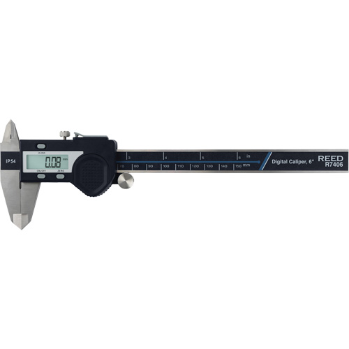 6" (150 mm) Digital Caliper, 0.0005" (0.01 mm) Resolution, 0" - 6" (0 mm - 150 mm) Range Helyx Safety & Industrial Supplies