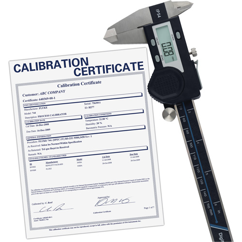 6" (150 mm) Digital Caliper with Traceable Calibration Certificate, 0.0005" (0.01 mm) Resolution, 0" - 6" (0 mm - 150 mm) Range Helyx Safety & Industrial Supplies