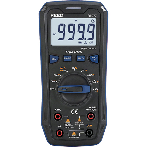 True RMS 1000V Digital Multimeter, AC/DC Voltage, AC/DC Current Helyx Safety & Industrial Supplies